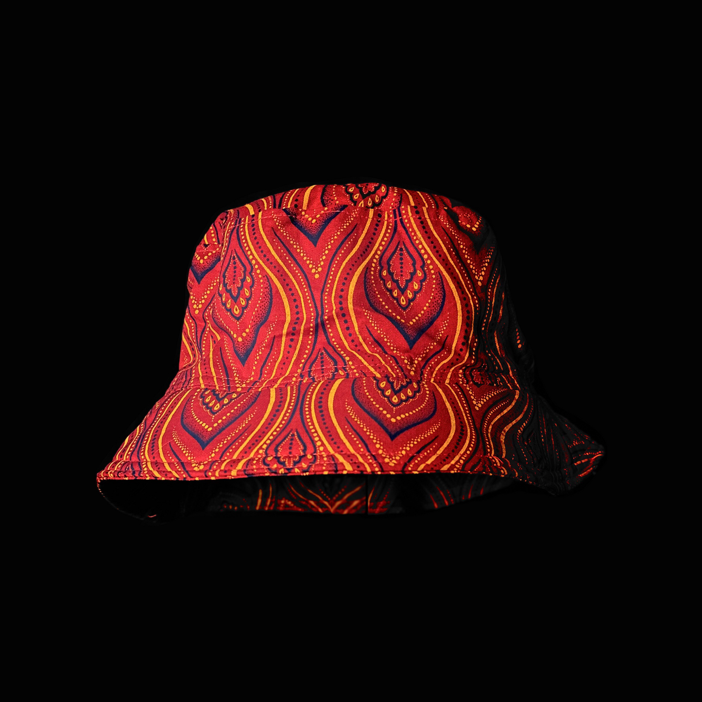 Pink and Yellow Wave Katiba Bucket Hat