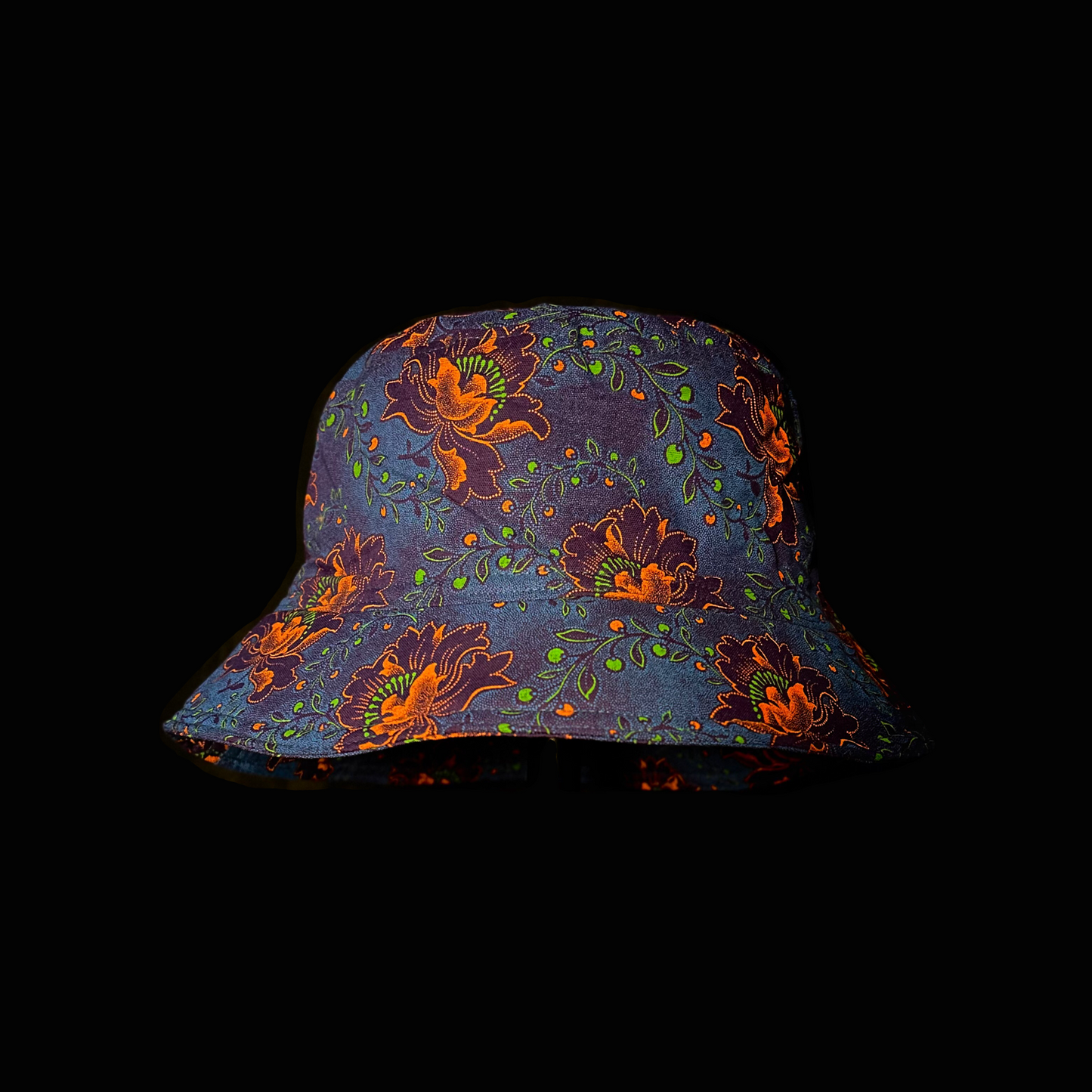 Purple, Orange and Green Flower Katiba Bucket Hat