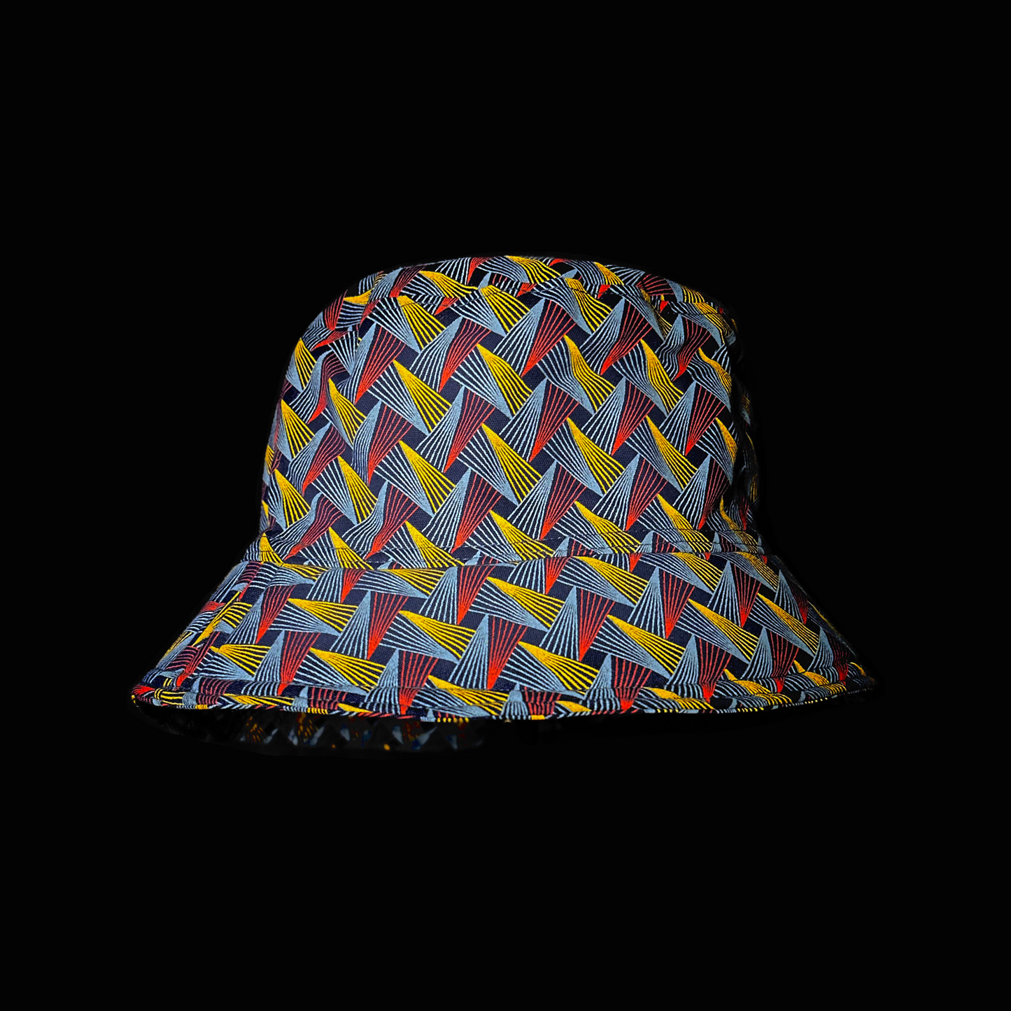 Blue, Red and Yellow Thatch Katiba Bucket Hat