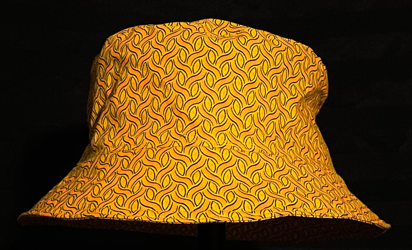 Yellow and Orange Vine Katiba Bucket Hat