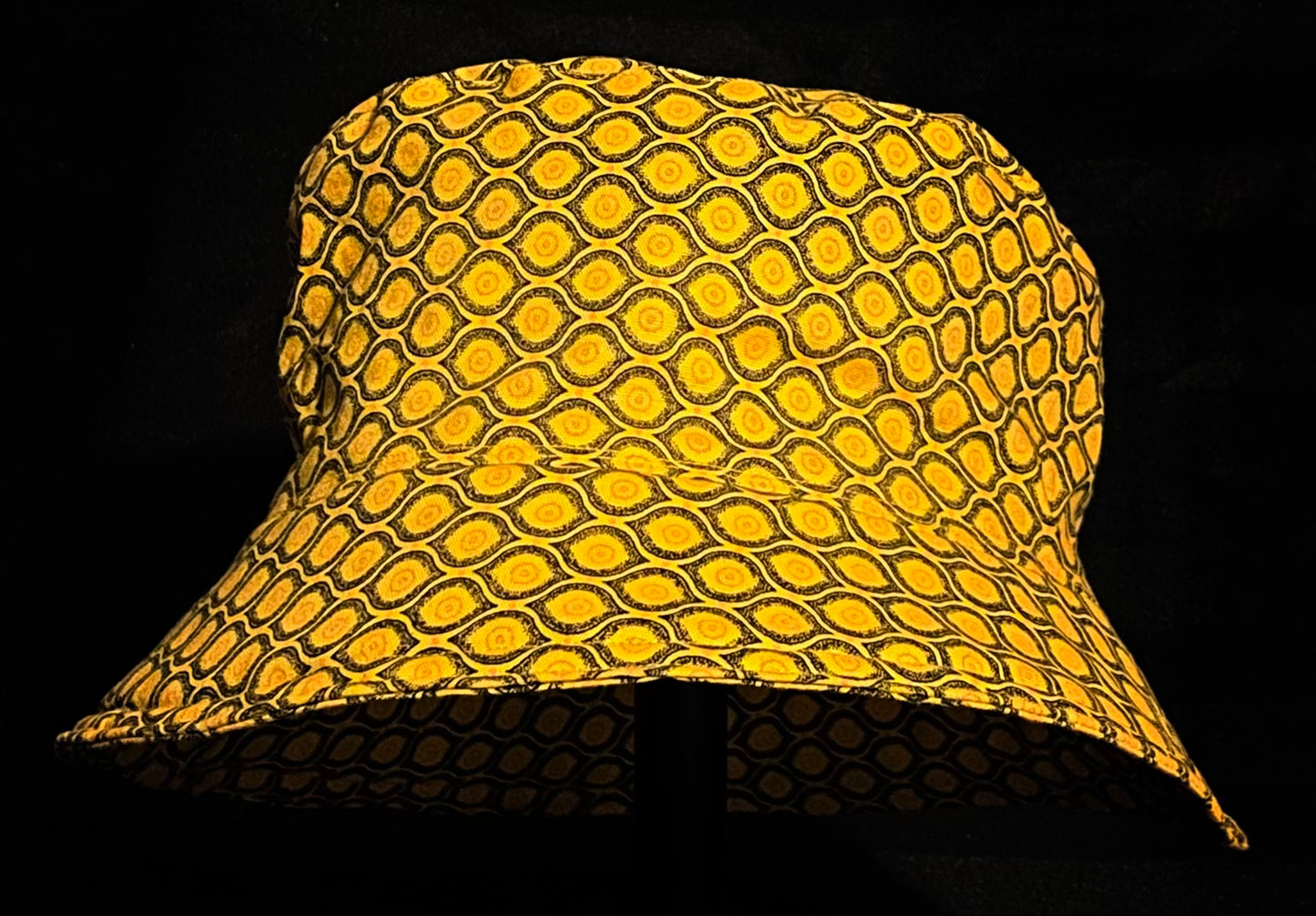 Yellow, Orange and Black Cell Katiba Bucket Hat