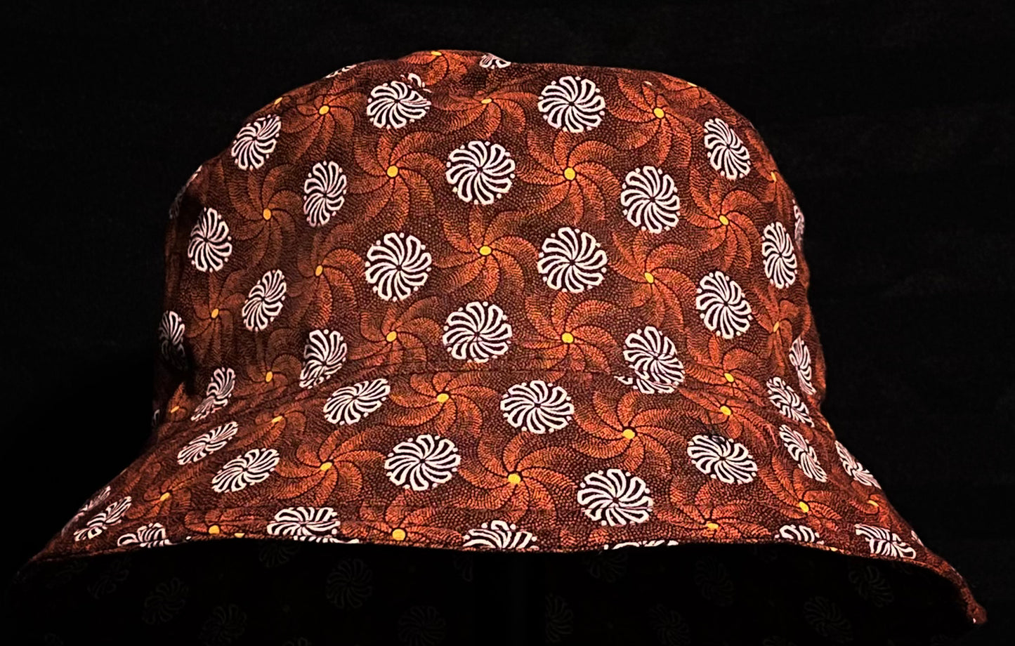 Orange, Yellow and White Vortex Katiba Bucket Hat