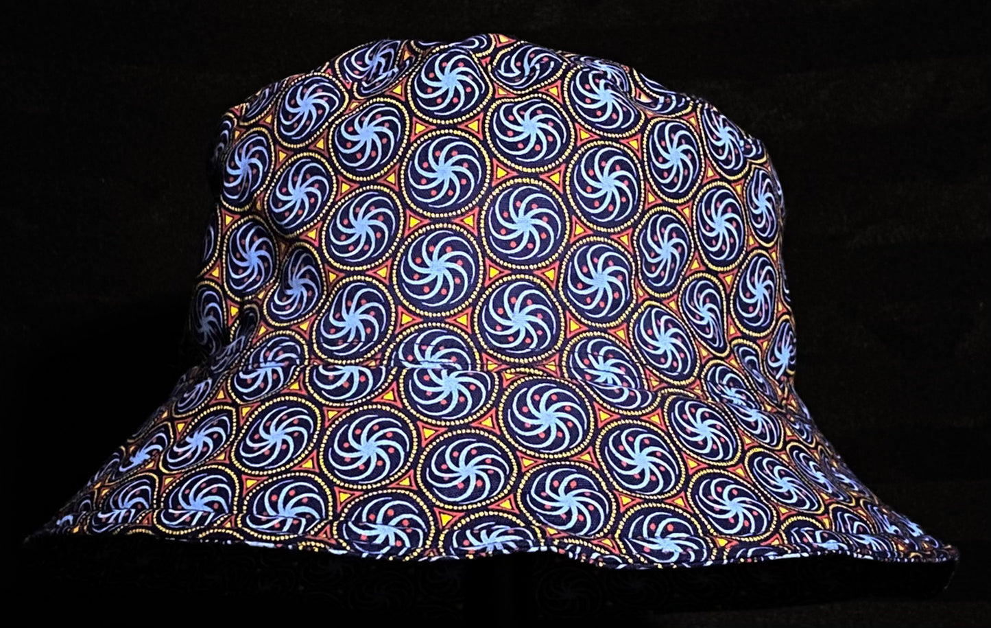 Blue, Yellow and Red Spinner Katiba Bucket Hat