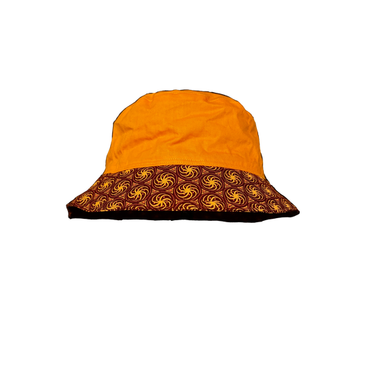 Yellow and Red Spinner (Mixed) Katiba Bucket Hat