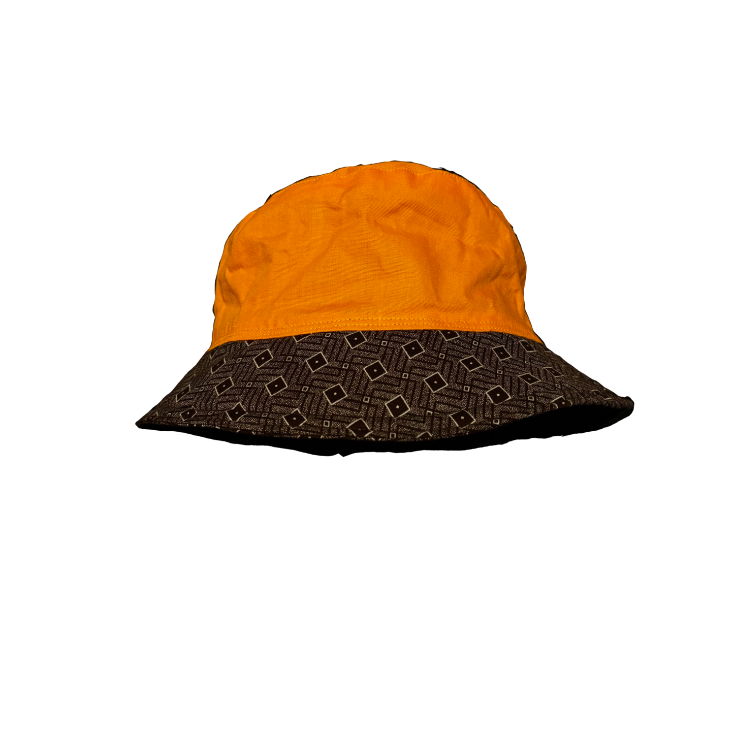 Yellow and Brown Maze (Mixed) Katiba Bucket Hat