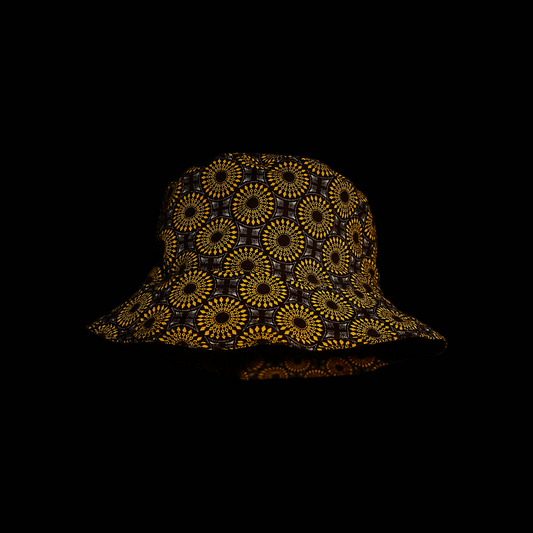Brown and Orange Spear Katiba Bucket Hat