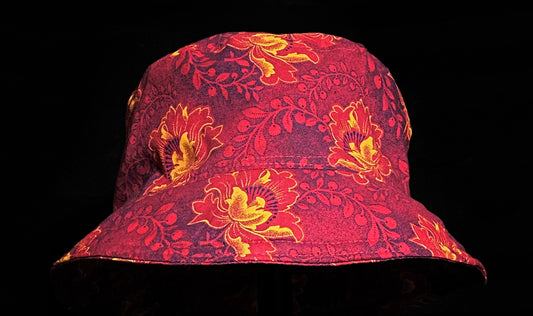 Pink, Purple and Yellow Flower Katiba Bucket Hat