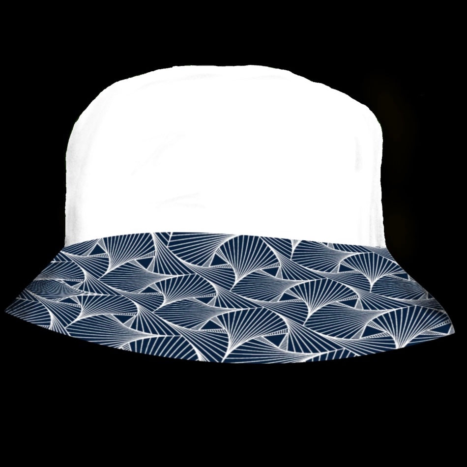 White and Blue Web (Mixed) Katiba Bucket Hat
