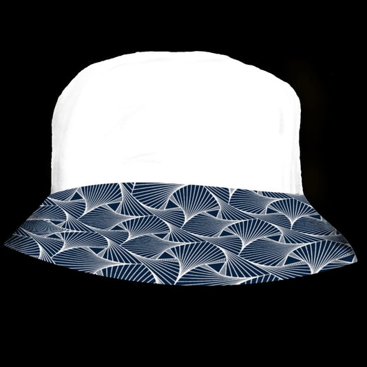 White and Blue Web (Mixed) Katiba Bucket Hat
